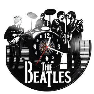 Zegar ścienny z płyty winylowej The Beatles 1461.14