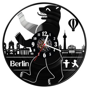 Zegar ścienny z płyty winylowej Berlin 1468.14