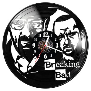 Zegar ścienny z płyty winylowej Breaking Bad 1472.14