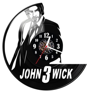 Zegar ścienny z płyty winylowej John Wick 1477.14