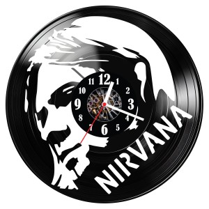 Zegar ścienny z płyty winylowej Nirvana 1490.14