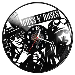 Zegar ścienny z płyty winylowej Guns n Roses 1484.14