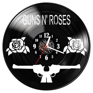 Zegar ścienny z płyty winylowej Guns n Roses 1485.14