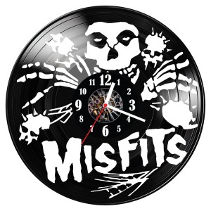 Zegar ścienny z płyty winylowej Misfits 1507.14