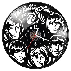 Zegar ścienny z płyty winylowej The Rolling Stones 1515.14