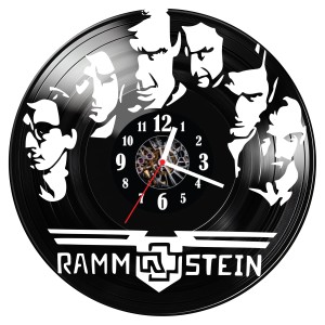 Zegar ścienny z płyty winylowej Rammstein 1543.14