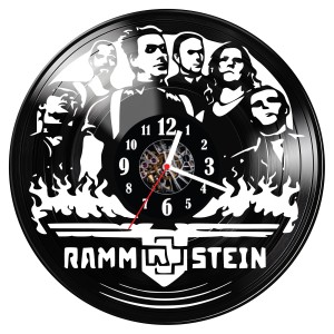 Zegar ścienny z płyty winylowej Rammstein 1544.14