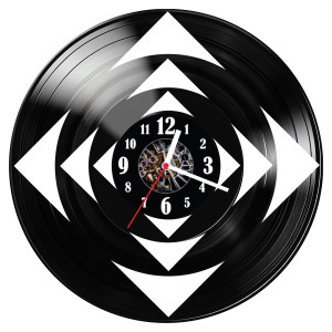 Zegar ścienny z płyty winylowej Abstrakcja 1548.14