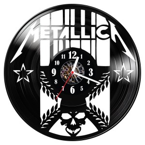 Zegar ścienny z płyty winylowej Metallica 1568.14