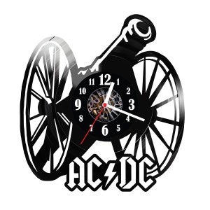 Zegar ścienny z płyty winylowej AC DC 1585.14
