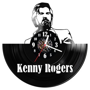 Zegar ścienny z płyty winylowej Kenny Rogers 1595.14