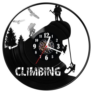 Zegar ścienny z płyty winylowej Wspinaczka 1608.14