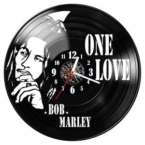 Zegar ścienny z płyty winylowej Bob Marley 1621.14