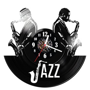 Zegar ścienny z płyty winylowej Jazz 1646.14