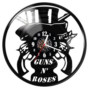 Zegar ścienny z płyty winylowej Guns n Roses 1650.14