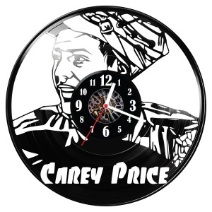 Zegar ścienny z płyty winylowej Carey Price 1661.14