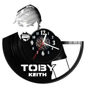 Zegar ścienny z płyty winylowej Toby Keith 1662.14
