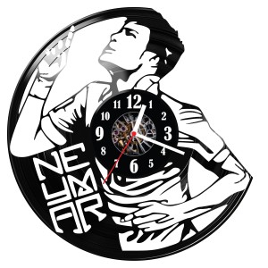 Zegar ścienny z płyty winylowej Neymar 1679.14