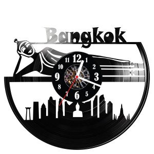 Zegar ścienny z płyty winylowej Bangkok 1680.14