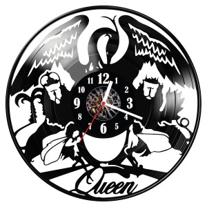 Zegar ścienny z płyty winylowej Queen 1704.14