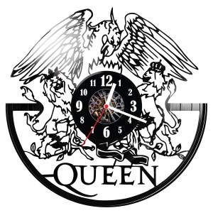 Zegar ścienny z płyty winylowej Queen 1707.14