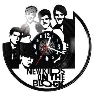 Zegar ścienny z płyty winylowej New Kids on the Block 1731.14