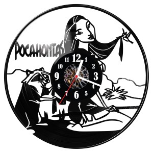 Zegar ścienny z płyty winylowej Pocahontas 1764.14