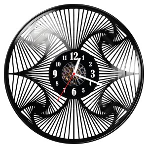 Zegar ścienny z płyty winylowej Abstrakcja 1765.14