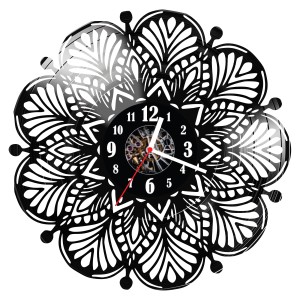 Zegar ścienny z płyty winylowej Abstrakcja 1769.14