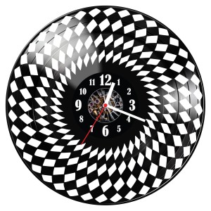 Zegar ścienny z płyty winylowej Abstrakcja 1770.14