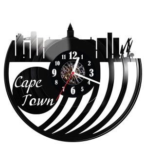 Zegar ścienny z płyty winylowej Kapsztad 1784.14
