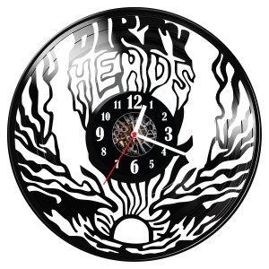 Zegar ścienny z płyty winylowej Dirty Heads 1786.14