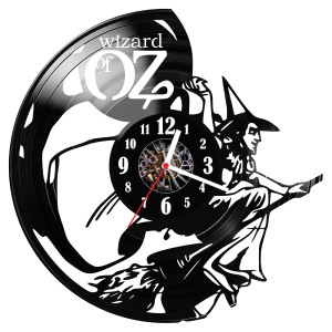 Zegar ścienny z płyty winylowej Czarnoksiężnik z krainy Oz 1789.14
