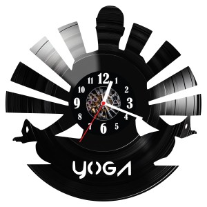 Zegar ścienny z płyty winylowej Yoga 1797.14