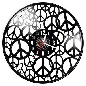 Zegar ścienny z płyty winylowej Pokój 1838.14