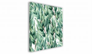OBRAZ NA PŁÓTNIE 003 Akwarelowe liście 70x70cm