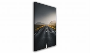 OBRAZ NA PŁÓTNIE 016 Droga na polach 40x60cm
