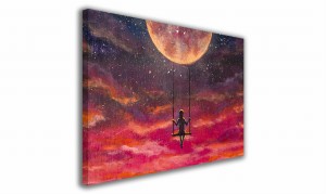 OBRAZ NA PŁÓTNIE 032 Huśtawka 40x30cm