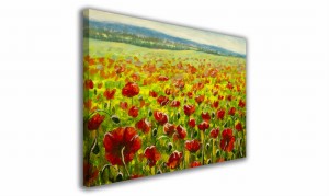 OBRAZ NA PŁÓTNIE 059 Maki 90x60cm