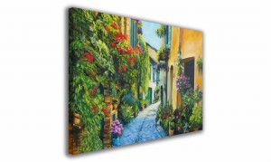 OBRAZ NA PŁÓTNIE 063 Miejska alejka 60x40cm