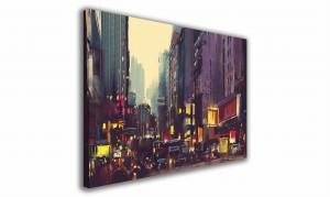 OBRAZ NA PŁÓTNIE 064 Miejskie światła 60x40cm