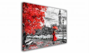 OBRAZ NA PŁÓTNIE 065 Miłość w Londynie 60x40cm