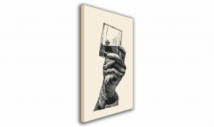 OBRAZ NA PŁÓTNIE 107 Whisky 40x60cm