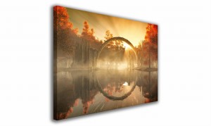 OBRAZ NA PŁÓTNIE 113 Jezioro 60x40cm