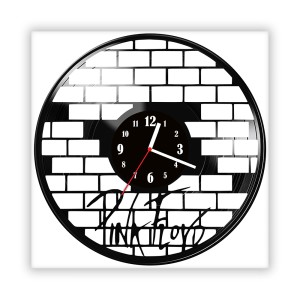 Zegar ścienny szklany czarny do salonu kuchni 47.14 Pink Floyd