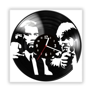 Zegar ścienny szklany czarny do salonu kuchni 74.14 Pulp Fiction