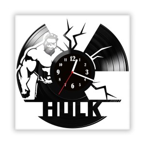 Zegar ścienny szklany czarny do salonu kuchni 99.14 Hulk