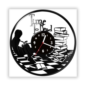 Zegar ścienny szklany czarny do salonu kuchni 555.14 Time to read
