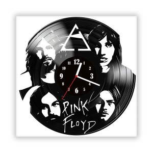 Zegar ścienny szklany czarny do salonu kuchni 571.14 Pink Floyd