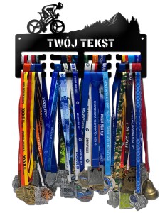 Wieszak na medale KOLARSTWO twoje imię dowolny tekst 156.3